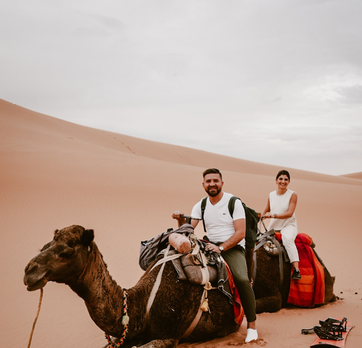 Jennifer from Canada exploring the streets of Chefchaouen
